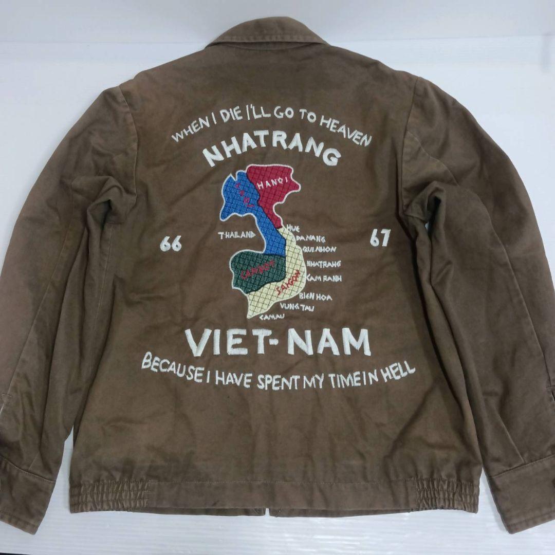 ヒューストン ベトジャン ジャンパー アウター M アメカジ ブルゾン 刺繍