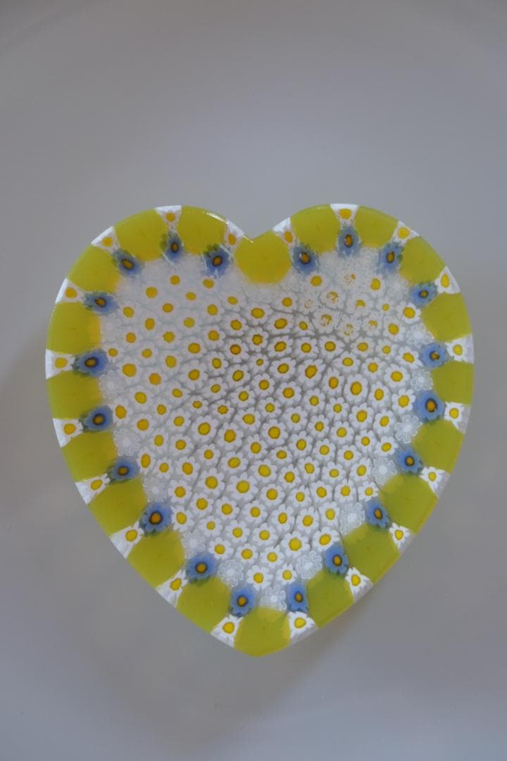 ベネチアンガラス ミルフィオリ プレート 小皿 ムラノガラス 田子美紀 藤田喬平