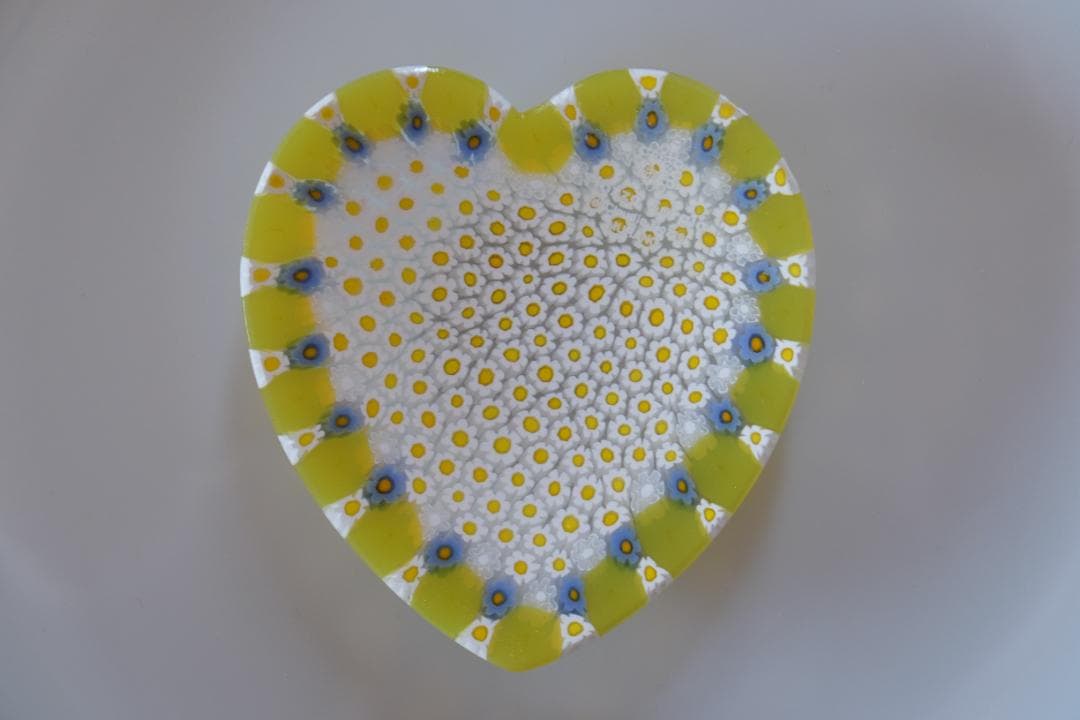 ベネチアンガラス ミルフィオリ プレート 小皿 ムラノガラス 田子美紀 藤田喬平