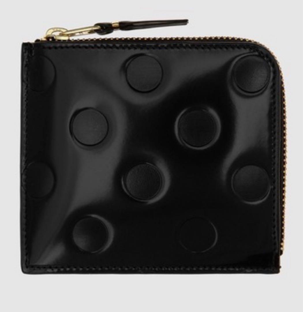 DOTS EMBOSSED LINE 財布 コムデギャルソン