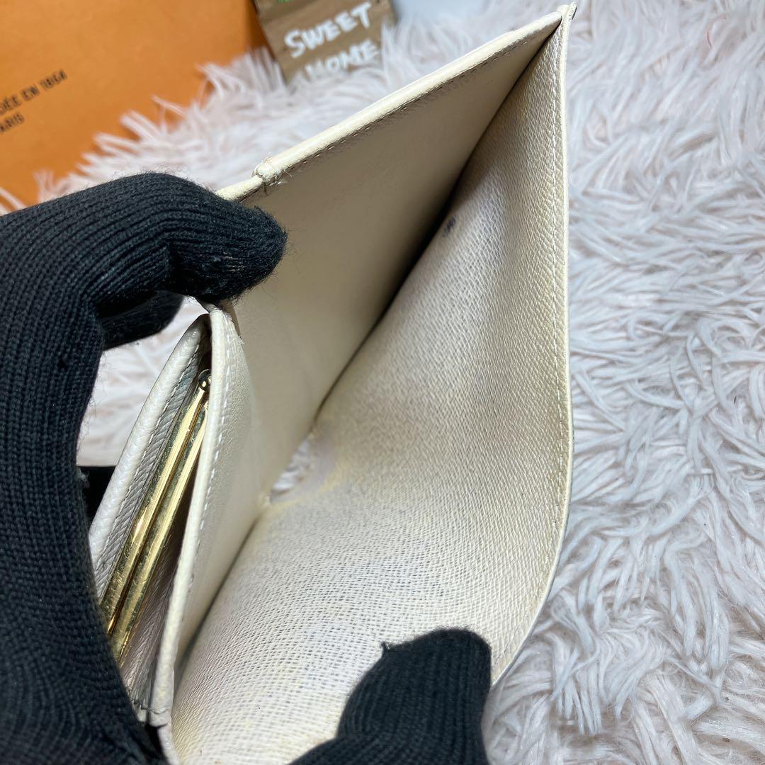 美品 ルイヴィトン ダミエ アズール ポルトフォイユ ヴィエノワ 新型 折り財布