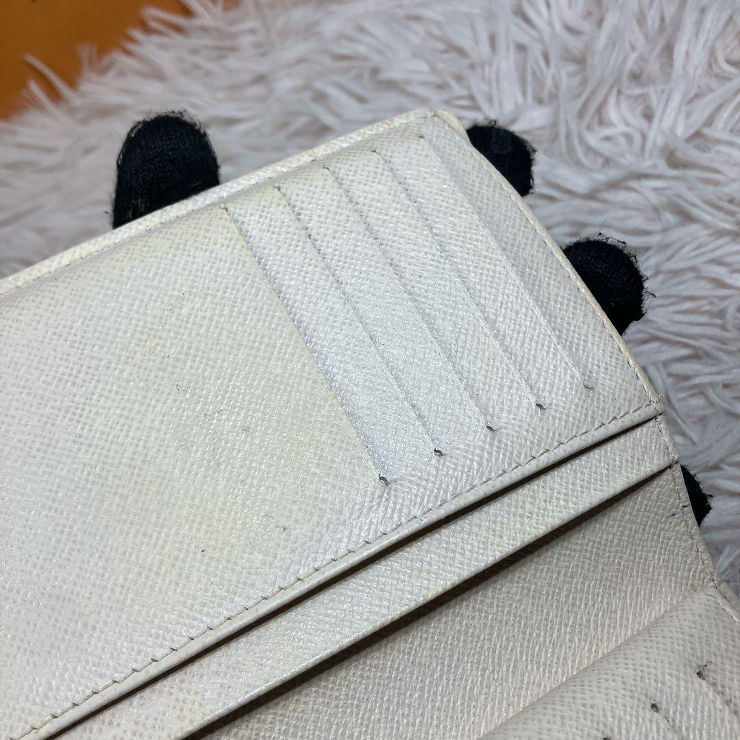 美品 ルイヴィトン ダミエ アズール ポルトフォイユ ヴィエノワ 新型 折り財布