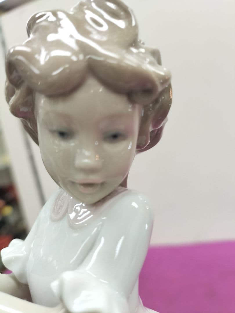 リヤドロ　陶器人形「可愛いい子猫」スペインNo6941 インテリア　絶版品
