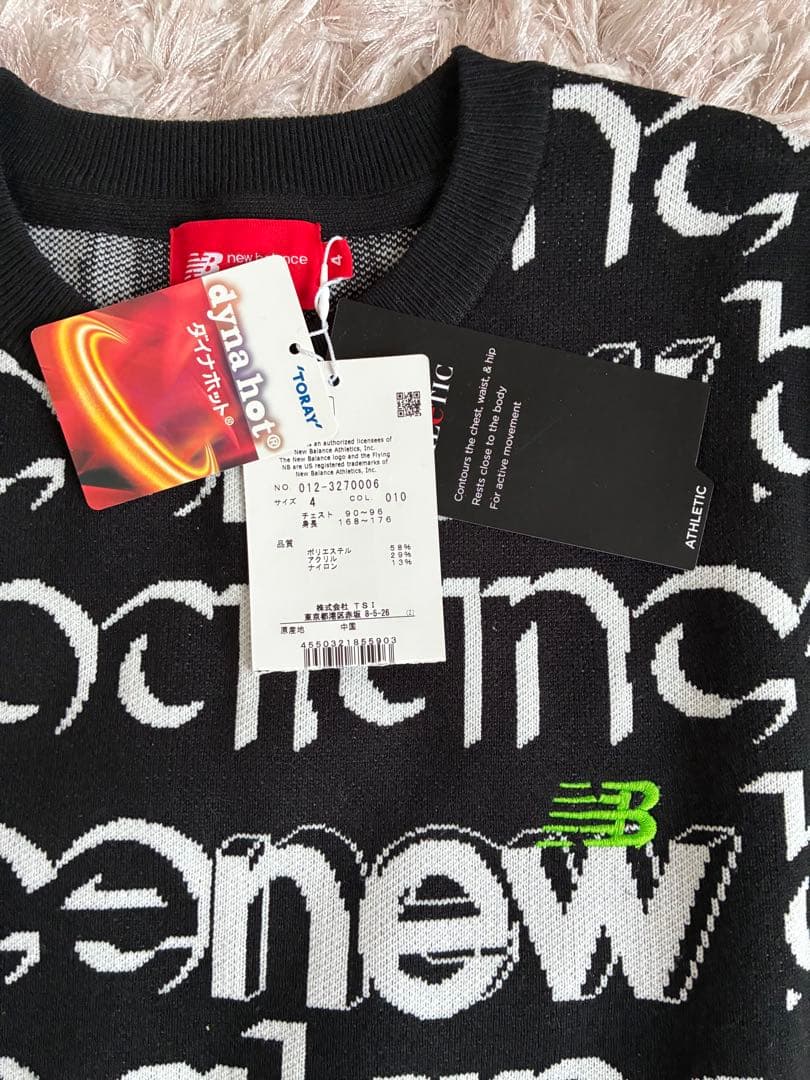 ニューバランスゴルフ遠赤外線蓄熱保温 クルーネック ニット サイズ4