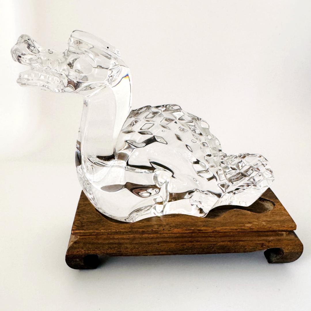 【バカラ】動物 辰 龍 ドラゴン 置物 インテリア★美品★運気up