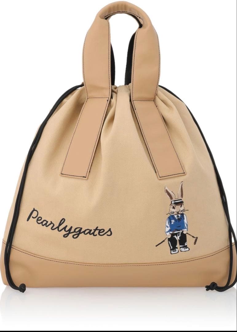 新品 パーリーゲイツ トートバッグ ラビットトート ロッカーバッグ ベージュ