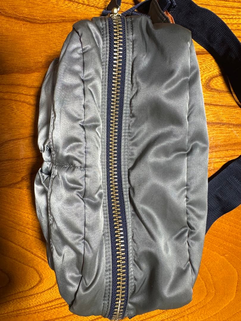 美品 PORTER PX TANKER ウエストバッグ シルバー グレー