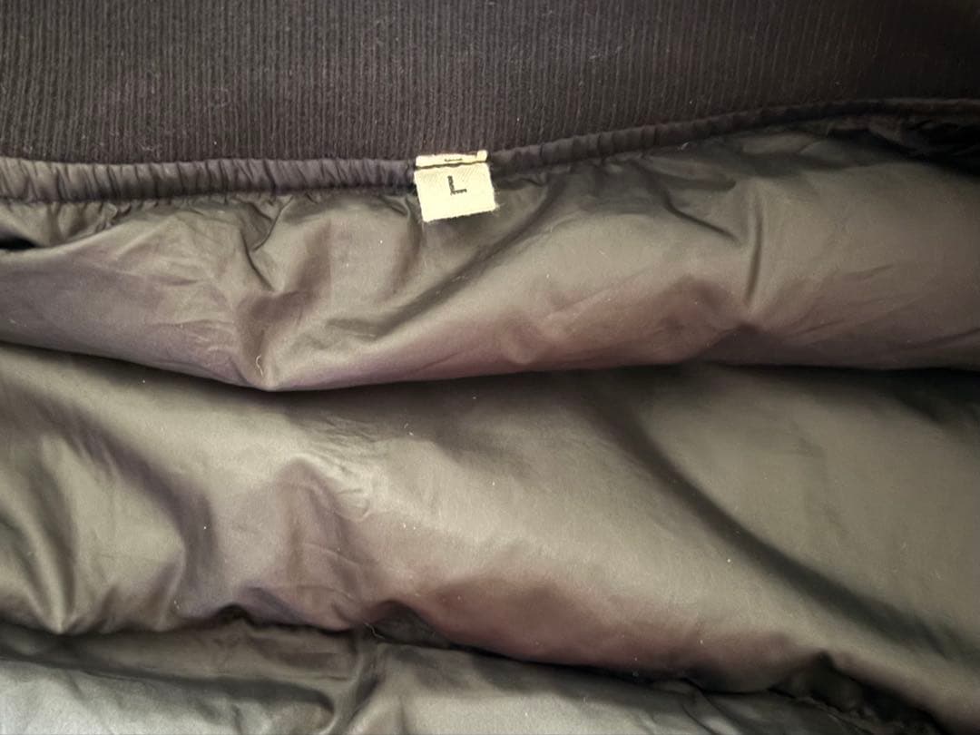 美品　MUJI LABO　 MA-1 　ダウンブルゾン　黒　Lサイズ
