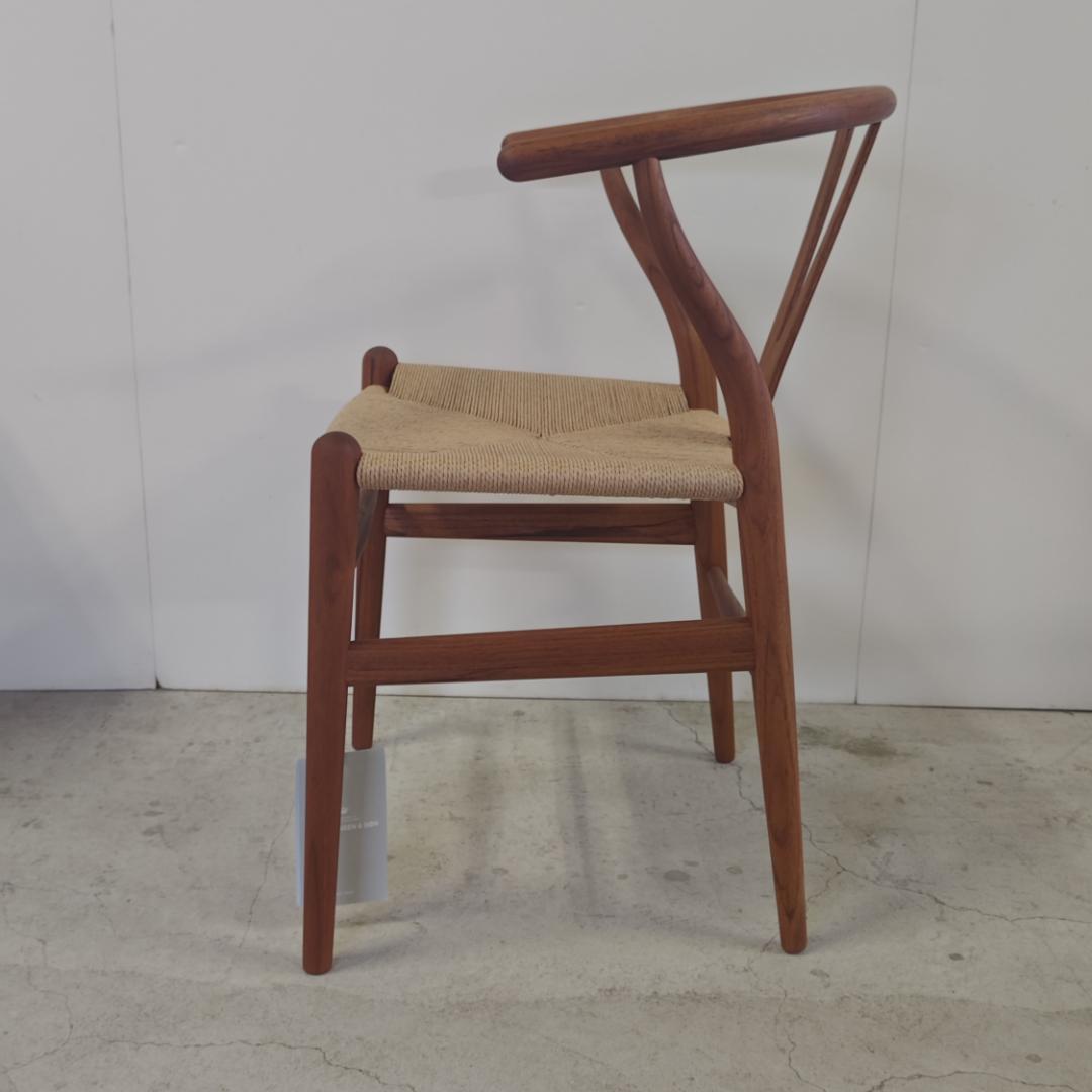 CH24 / Yチェア チーク材・オイル仕上げ SH45cm