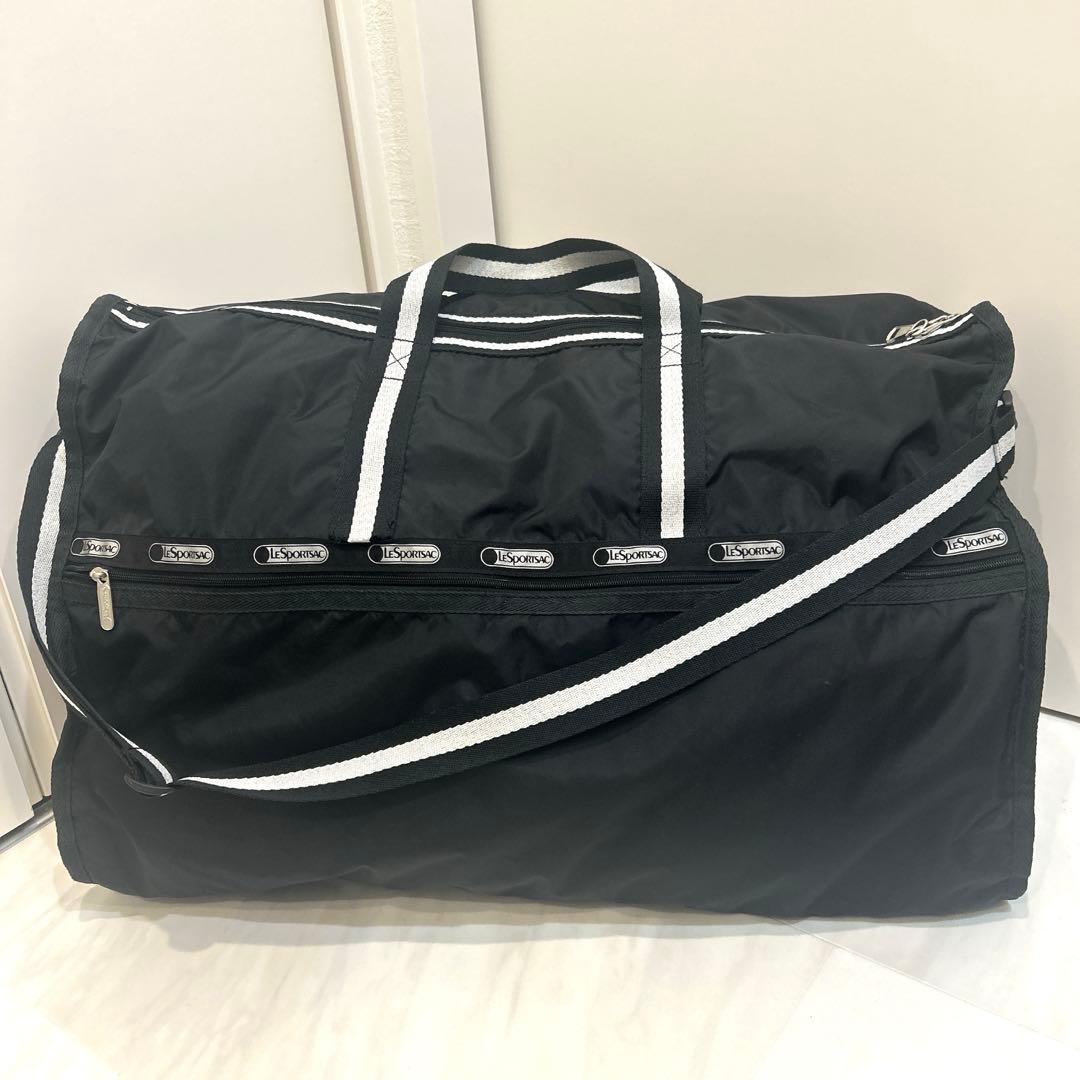 LeSportsac レスポートサック ボストンバッグ 黒 2way