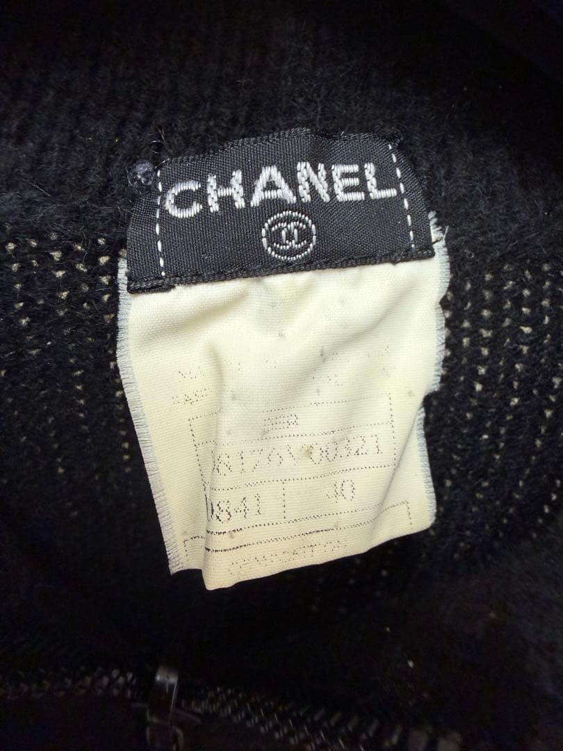 最終価格　ヴィンテージ　CHANEL セーター　ココマーク　ブラック