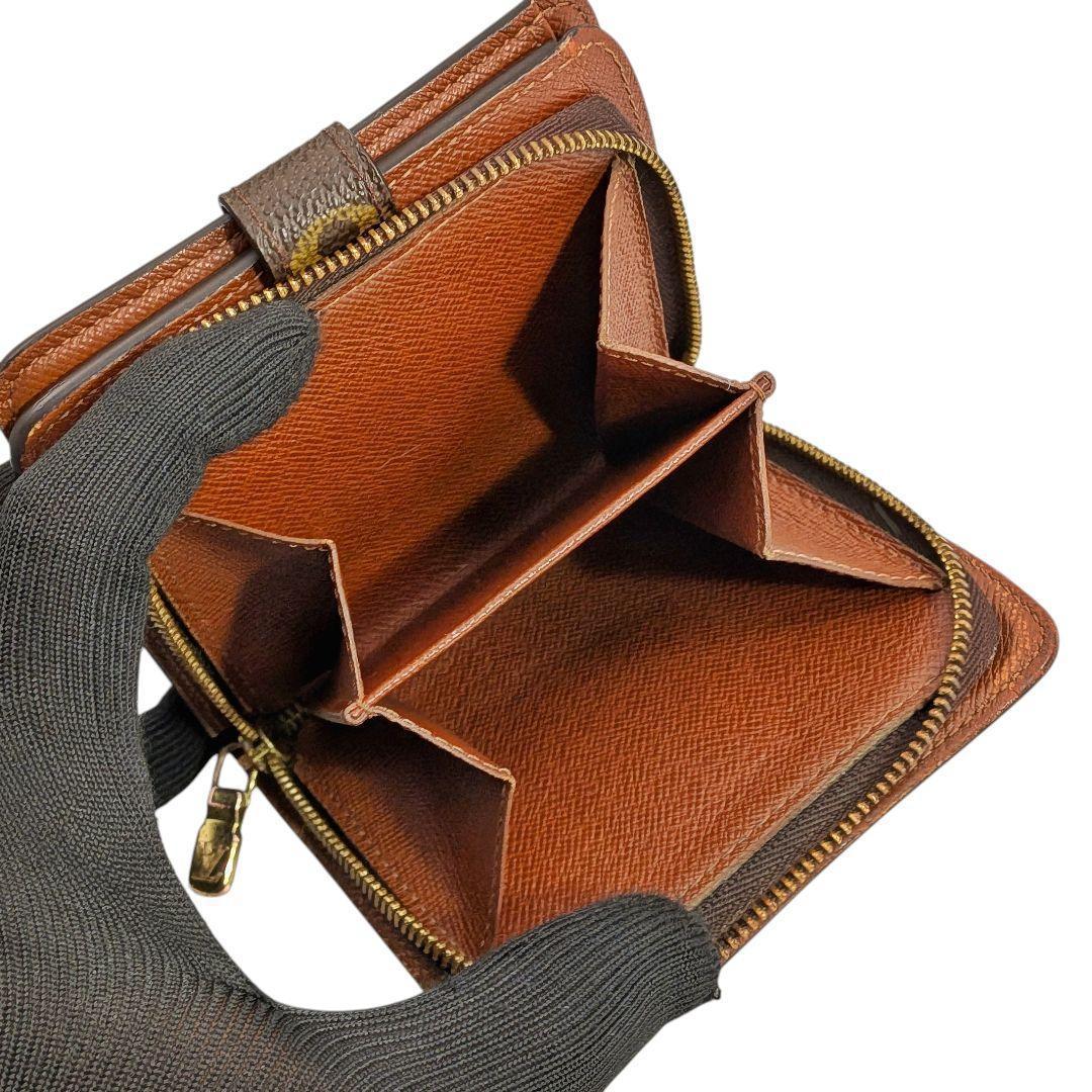 美品 ルイヴィトン モノグラム コンパクトジップ 折り財布 971