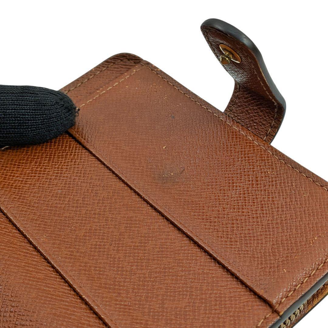 美品 ルイヴィトン モノグラム コンパクトジップ 折り財布 971