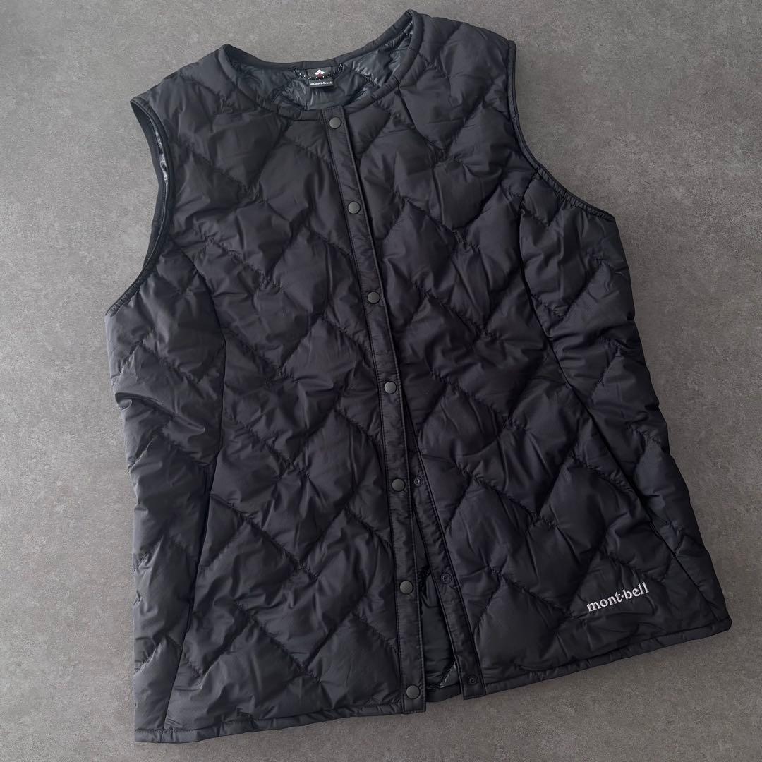 mont-bell スペリオダウンラウンドネックベスト ブラック L size