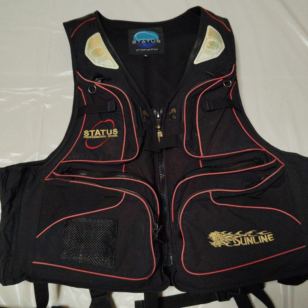 サンライン　STATUS プロフェッショナルモデル フローティングベスト　XL