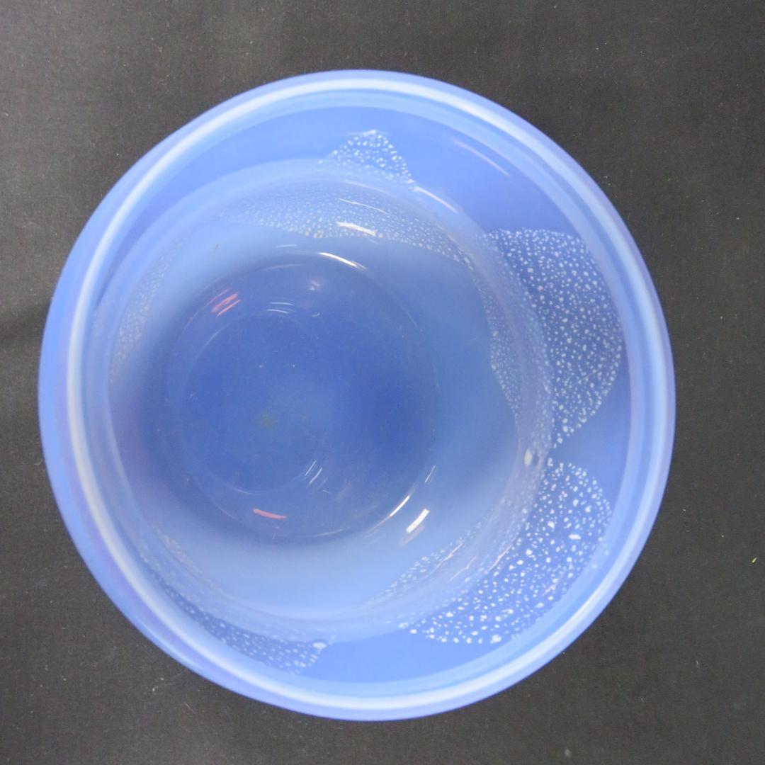 水指 水差 ガラス 茶道具 茶の湯 涼しげ ブルー さわやか