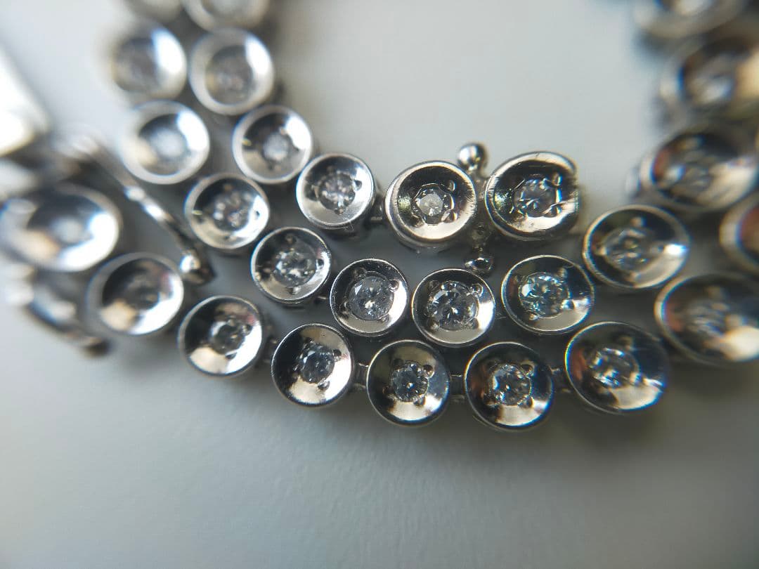 pt850 天然ダイヤモンド テニスブレス 1ct 1カラット プラチナ