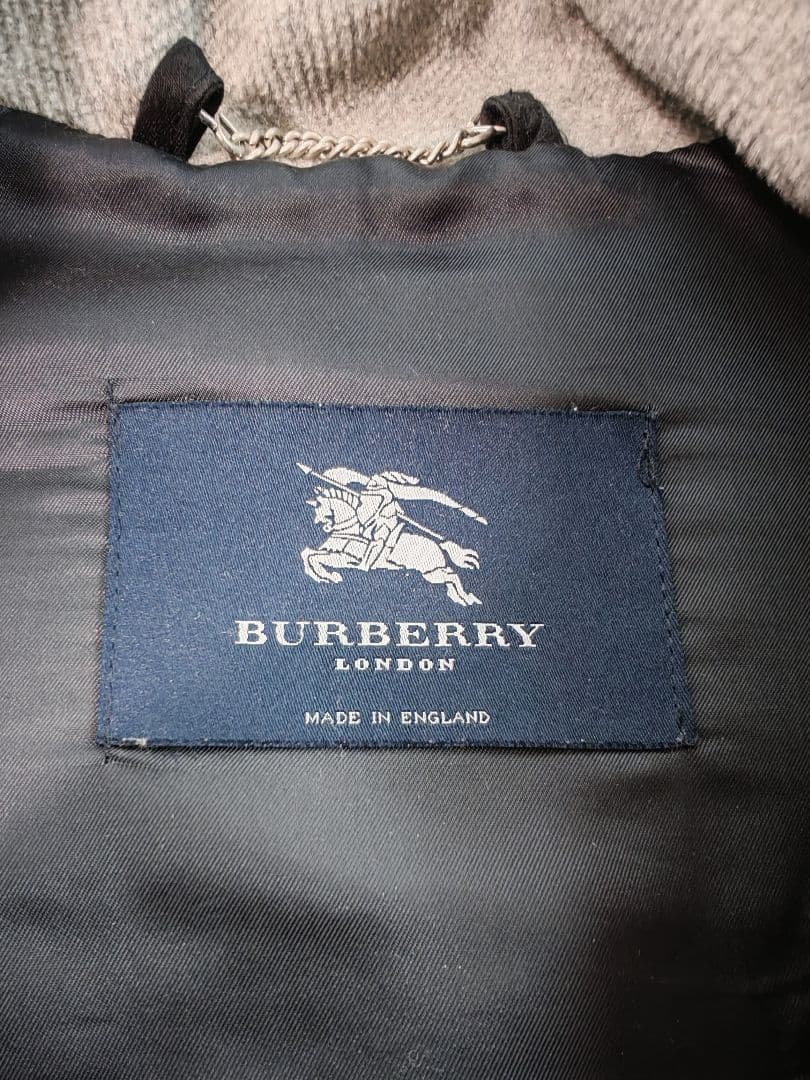 BURBERRY グレー ダッフルコート 美品 バーバリー