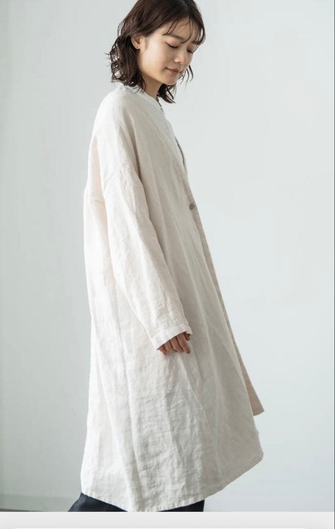 YARRA　リネンウール起毛ガウンコート　美品♡