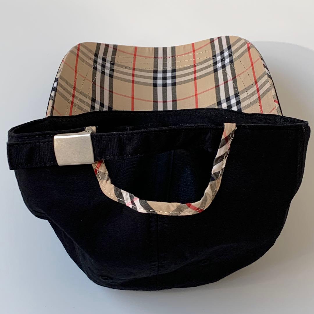 BURBERRY バーバリーゴルフ　ノバチェック　黒キャップ　美品