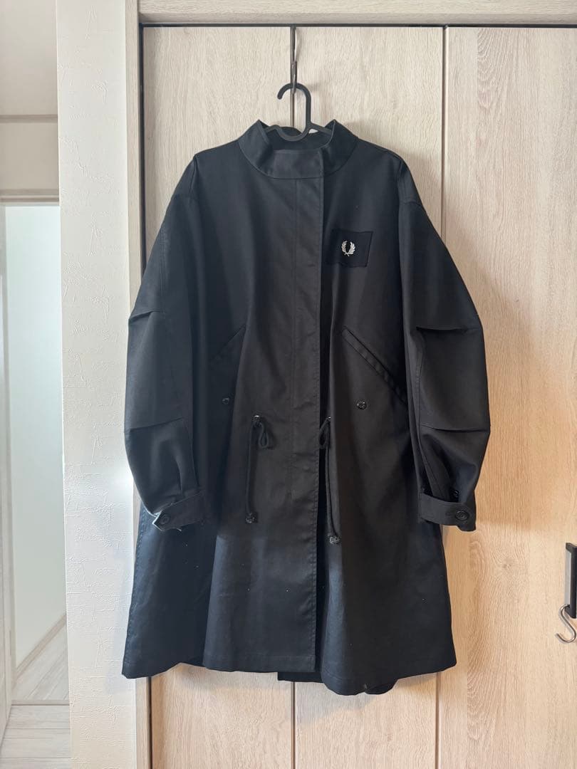 Fred Perry ブラック ロングコート