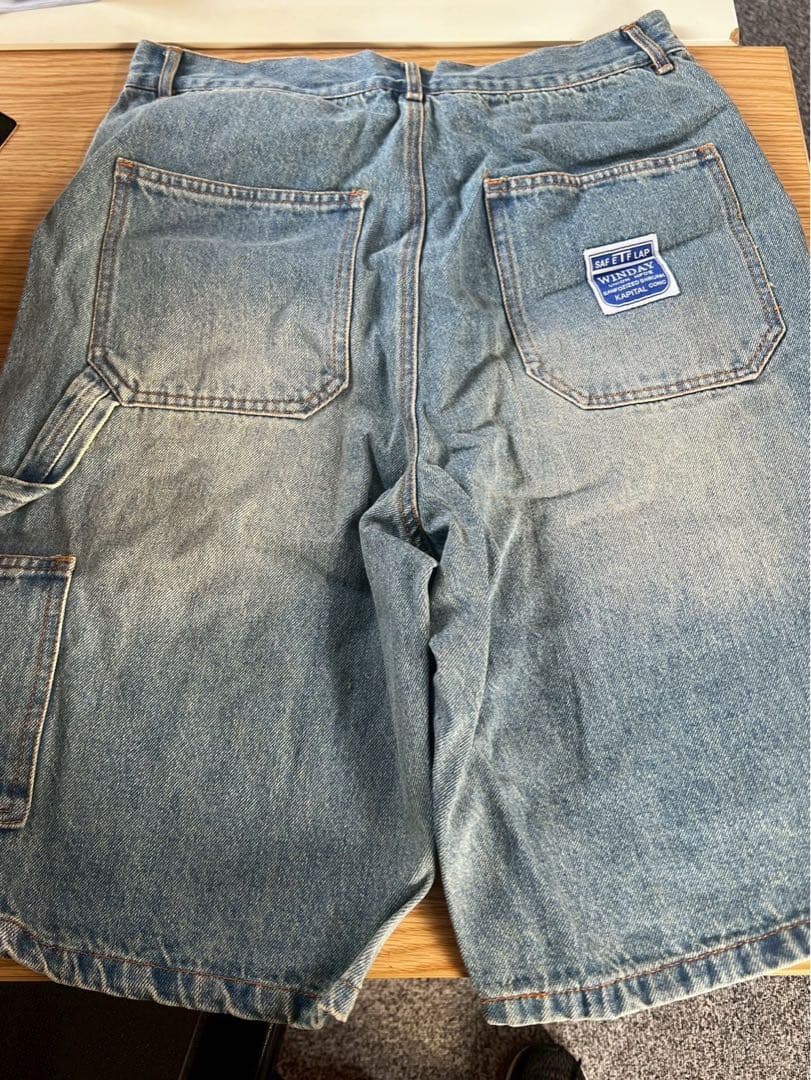 【古着】 ビーズ装飾デニムショーツ