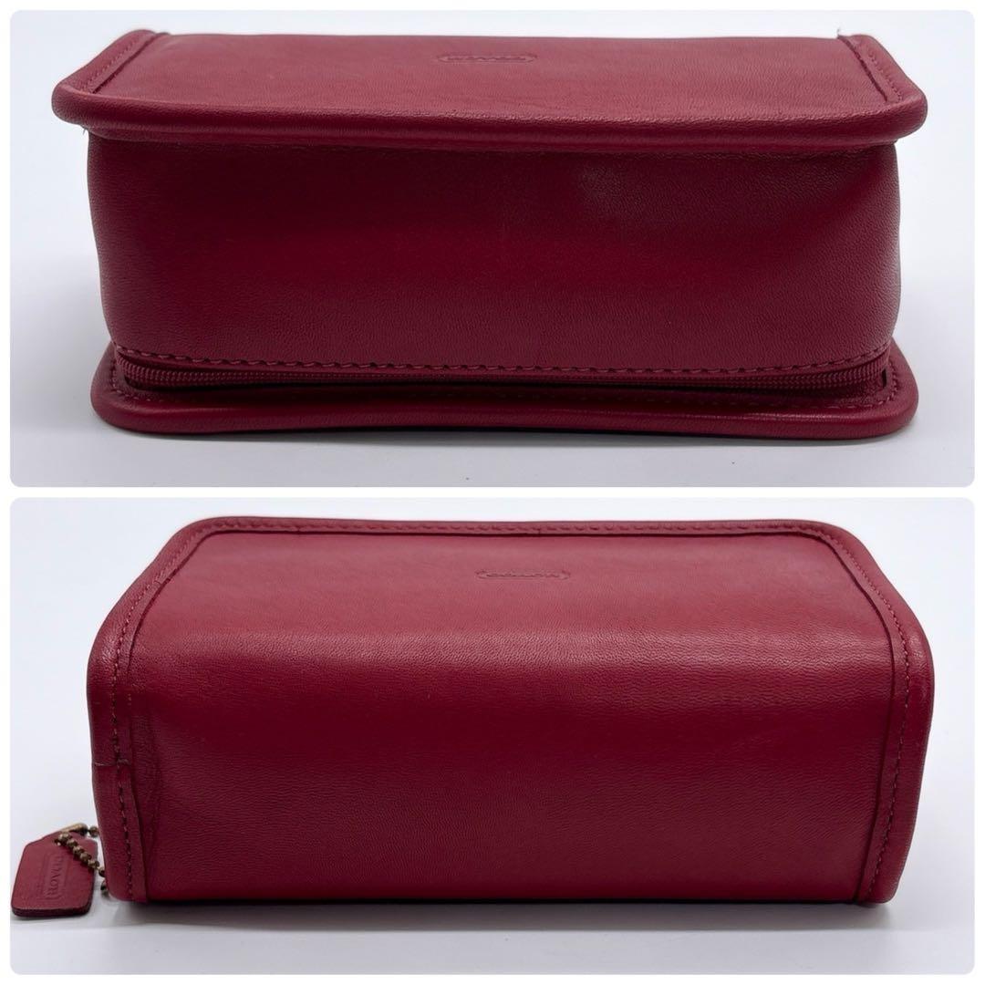 激レア✨コーチ COACH ポーチ オールド ヴィンテージ レッド 赤
