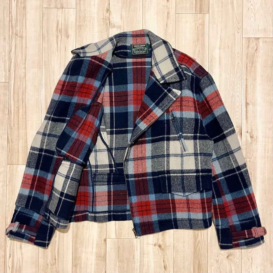 激レア！1990’s RALPH LAUREN “PLAID CHECK”JKT