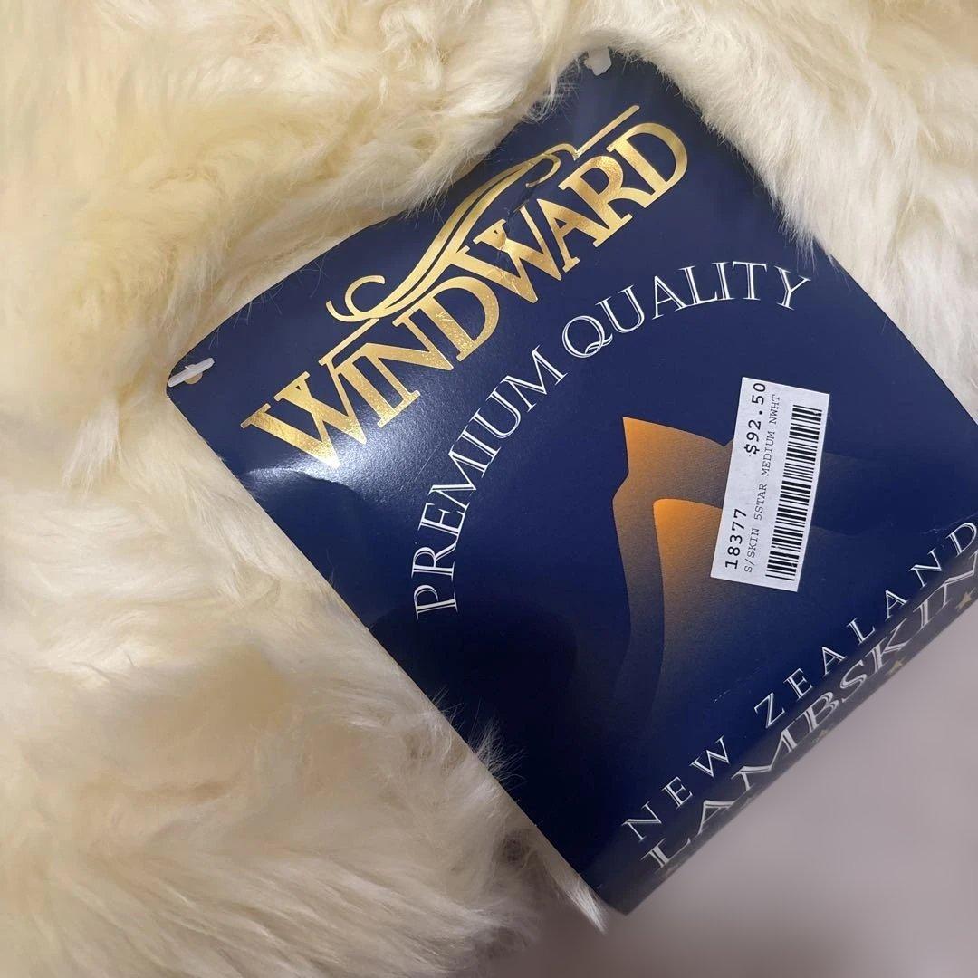 新品★WINDWARD★天然ムートン★ラグ★ラムスキン★ニュージーランド製★羊
