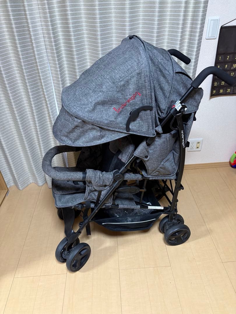 キンダーワゴン DUOシティHOPⅡ 2人乗りベビーカー