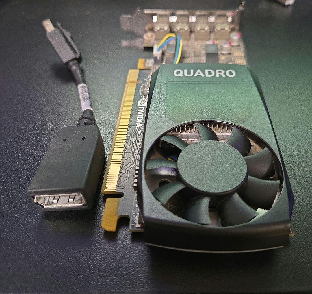 K*K様 NVIDIA グラフィックボード QUADRO P1000(変換ケーブ