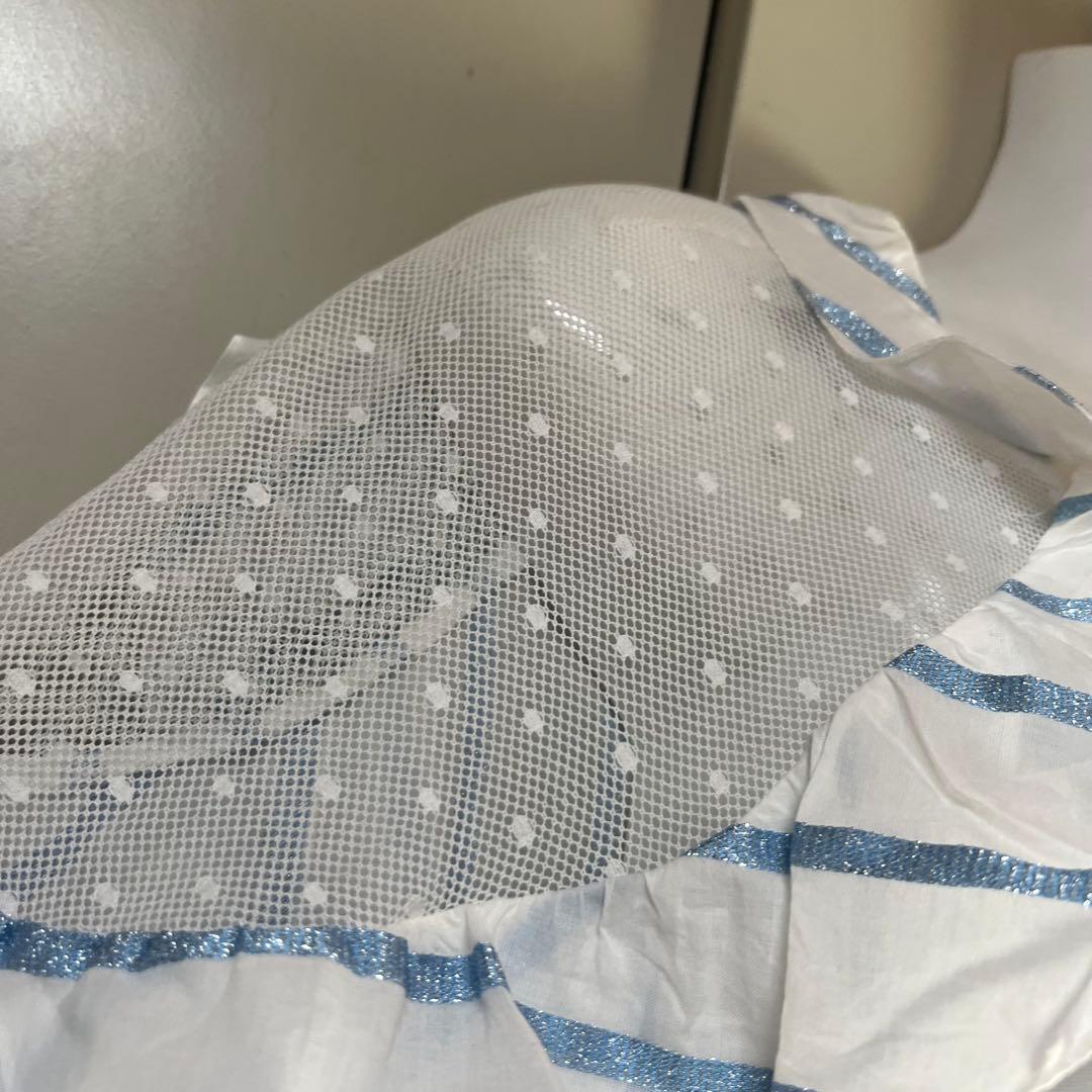 RED VALENTINOレッドヴァレンティノ　チュールラメフリルブラウス　40