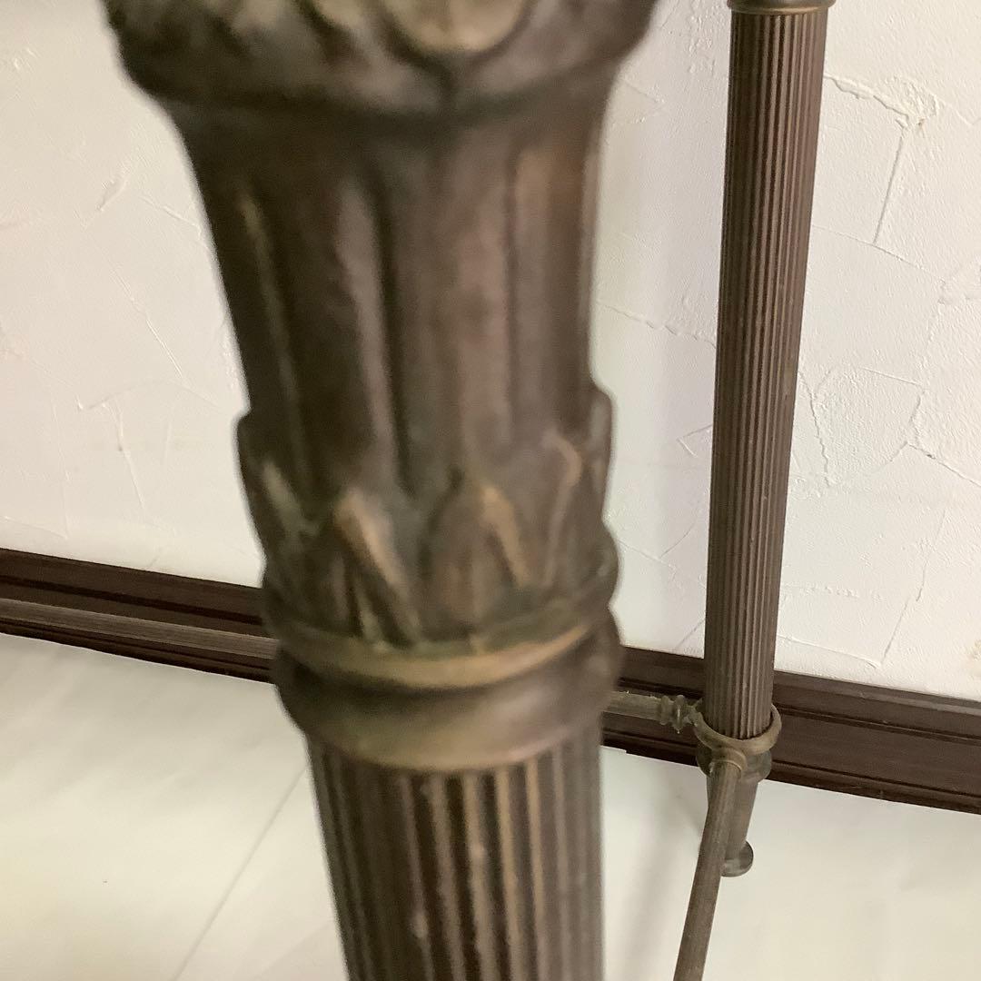 真鍮製サイドテーブル　ガラス　アンティーク