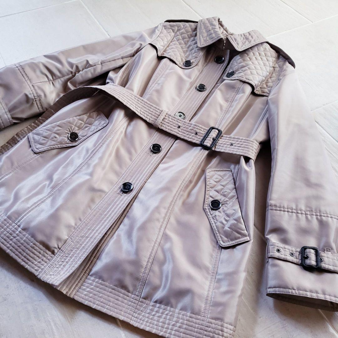 ★極美品★　BURBERRY　LONDON　キルティング　トレンチコート　44号