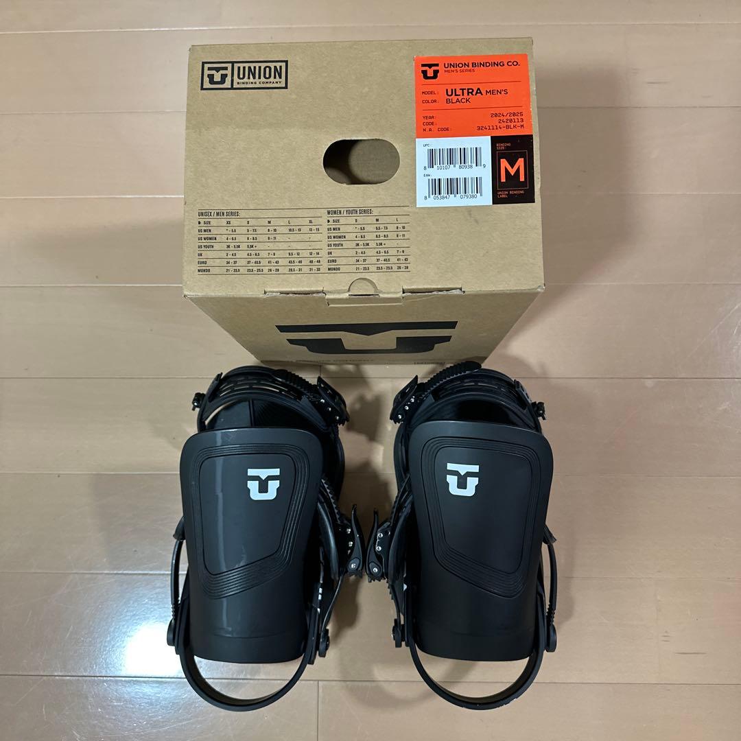 UNION ULTRA ビンディング 黒 箱有24-25 M ユニオン ウルトラ