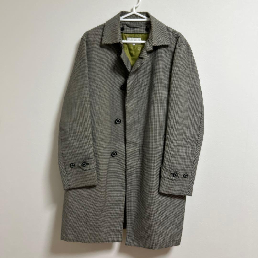 【美品】マッキントッシュ　千鳥柄　ステンカラーコート　ライナー付き　2WAY L