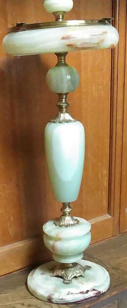 アンティーク 大理石 スタンド 灰皿 クラシック インテリア 工芸品
