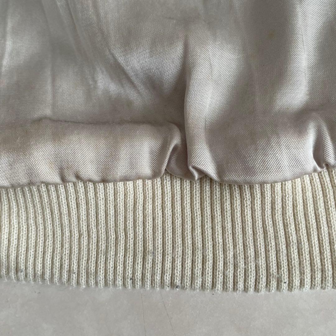 HOUSTON JAPAN ALASKA 刺繍スカジャン ブラック