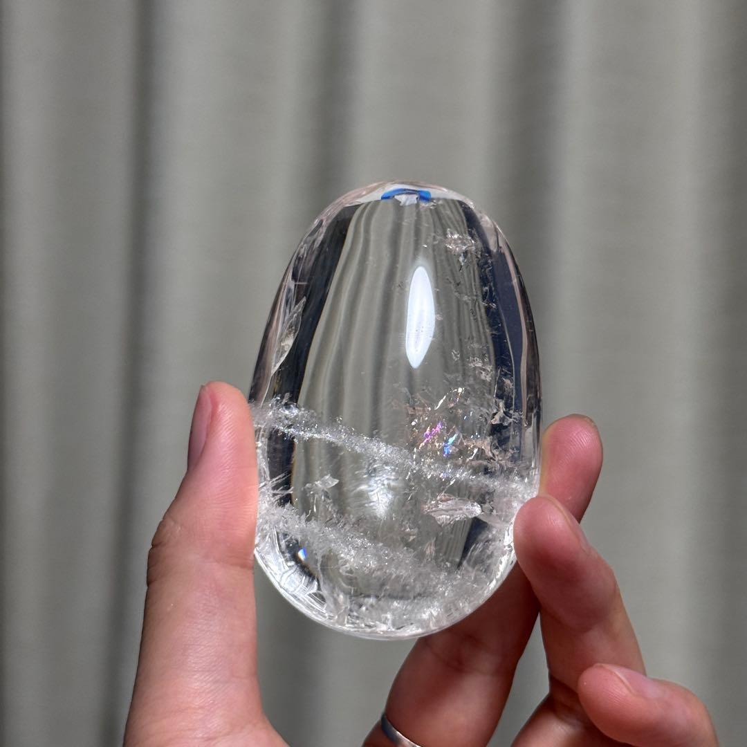 高品質　クリアクォーツ　握り石139.5g 浄化　NO.218