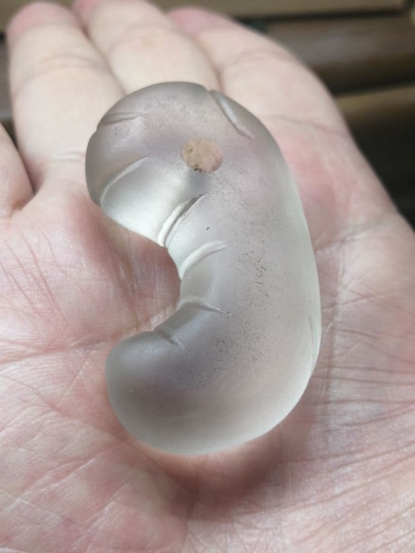 ★【ジャッキー】古墳期『古代水晶勾玉』出土品　大型勾玉5.7cm儀式勾玉