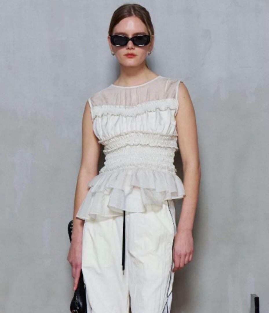 MAISONSPECIAL パフスリーブブラウス