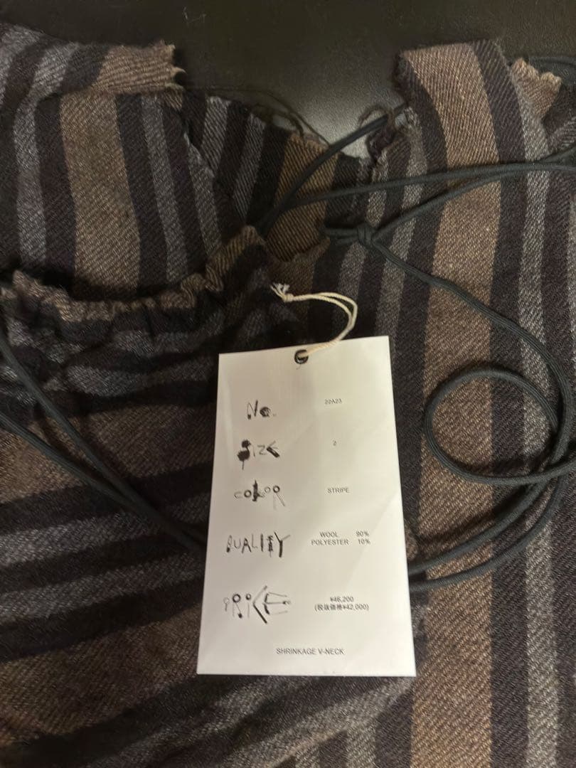 トップス SUNSEA SHRINKAGE V-NECK 2 22A23