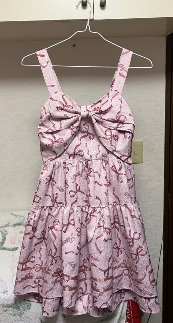 アクシーズファム　ポエティック　リボン　ジャンパースカート　axes femme