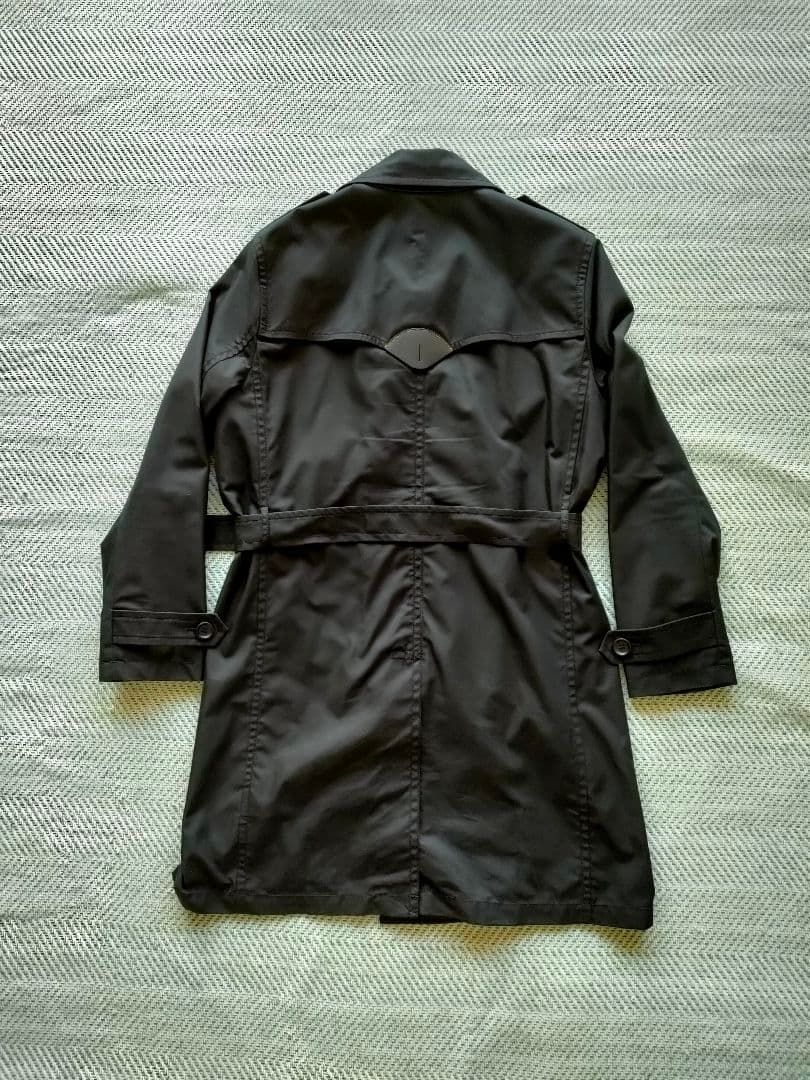 【新品同様】COACH メンズ トレンチコート 黒