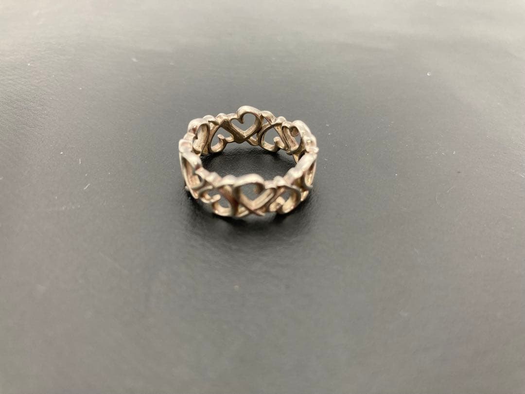 ティファニー　ラビングハートバンドリング　12.5号