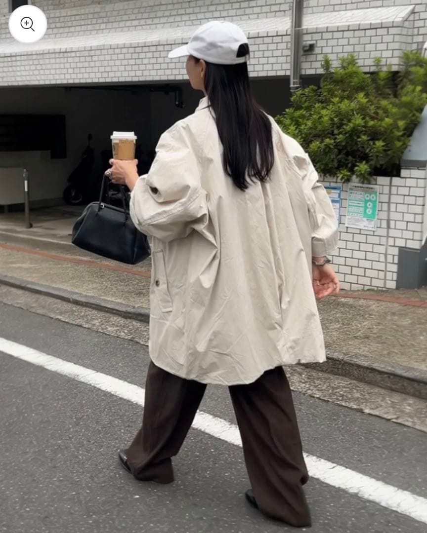 ジャケット・アウター Cotton Nylon Over Collar Jacket ivory