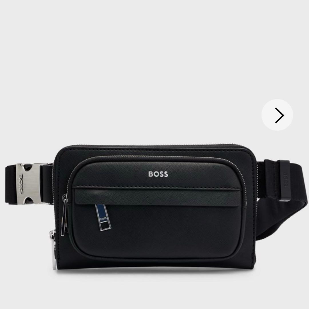 BOSS ストラクチャード クロスボディバッグ ロゴディテール 最終値下げ