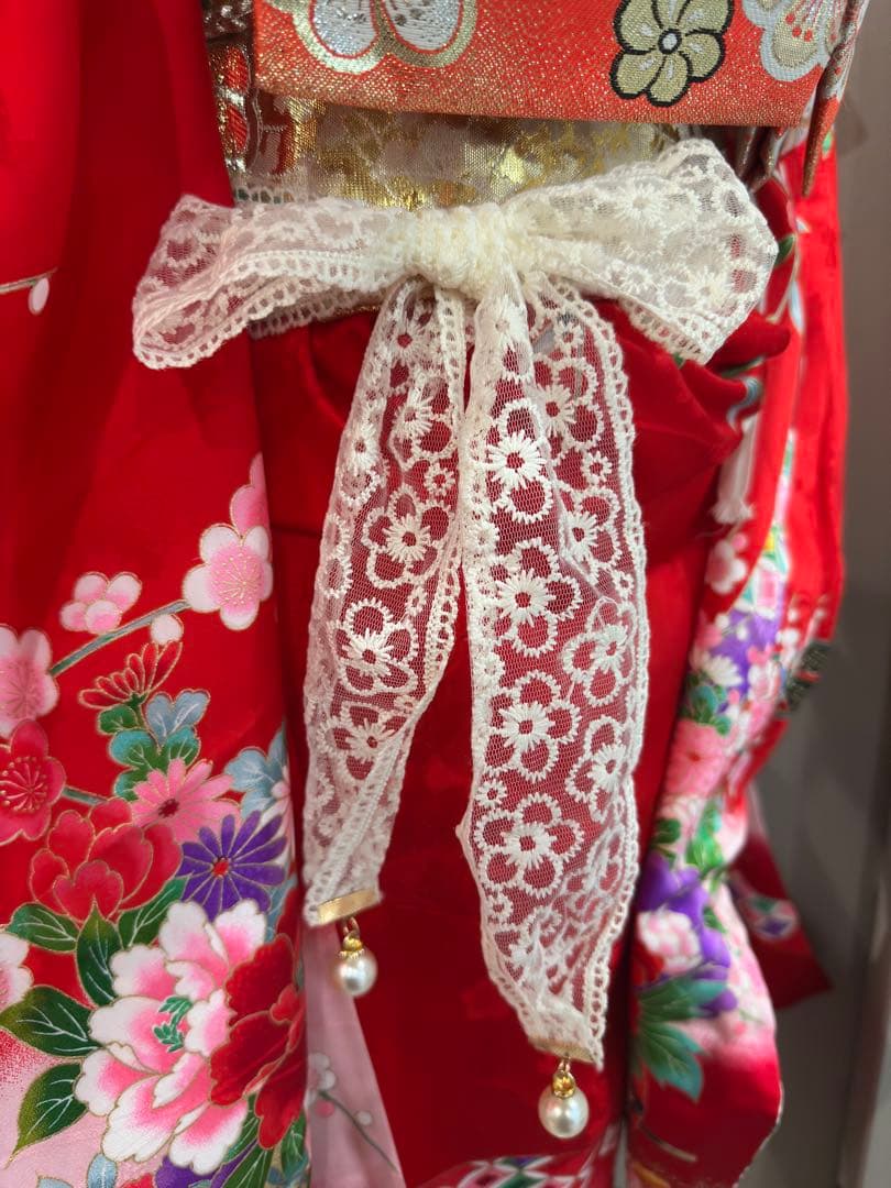 正絹　着物　フルセット　七五三　7歳