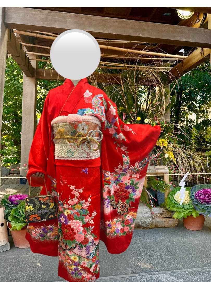 正絹　着物　フルセット　七五三　7歳