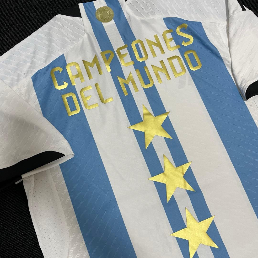 【正規品】メッシ　アルゼンチン　ワールドカップ　優勝セレモニーユニフォーム